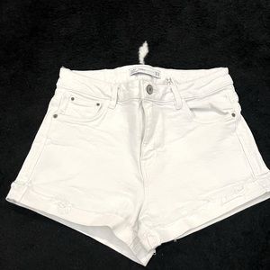 Cut off denim shorts